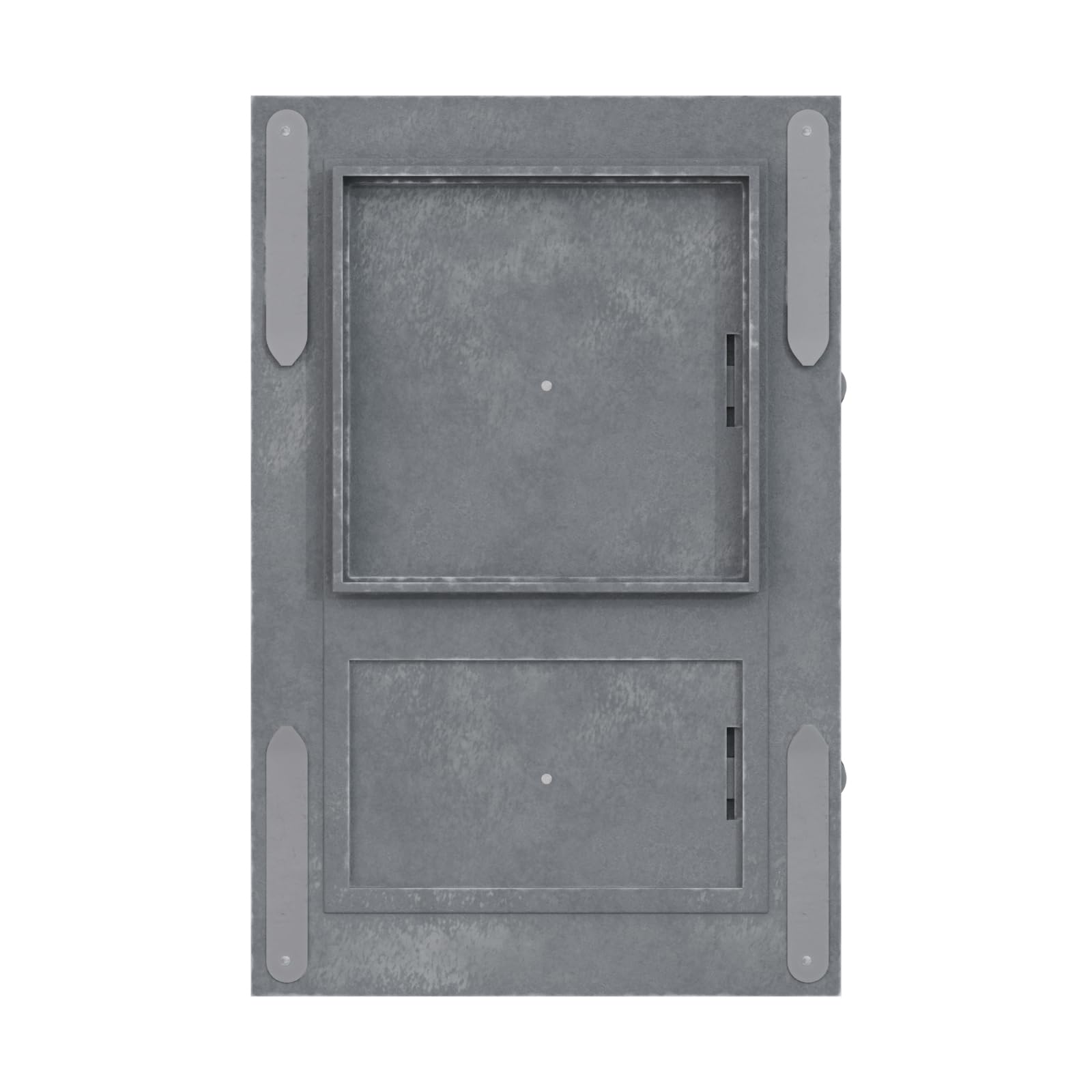 QLS Ofentür Backofentür Pizzaofentür aus Gusseisen Holzofentür Tür 44,5 x 29 cm