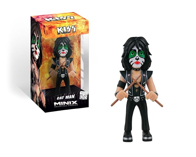 BANDAI - Minix Figura de colección 12cm - Kiss - Catman - Coleccionables para Exhibición