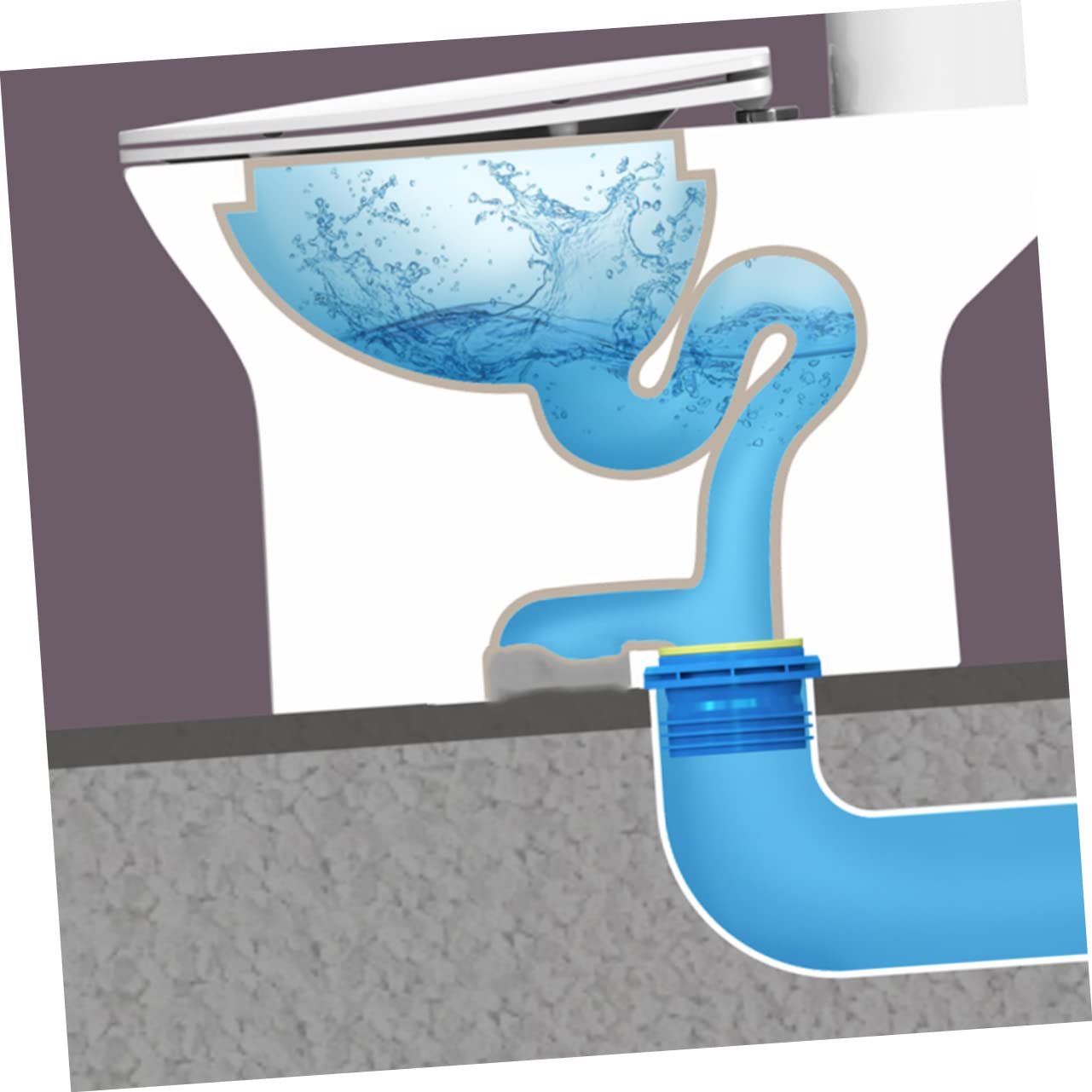 Artibetter 2pezzi Guarnizione Flangia Per Wc e Antiodore Anello Cera Con Rivestimento Per Installazione Facile e Sicura Compatibile Con La Maggior Dei Gabinetti
