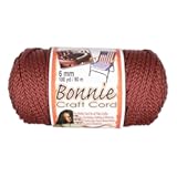 Craft County Bonnie Cord – 6mm Diameter – 100 Yards in Length &lpar;Wine&rpar;