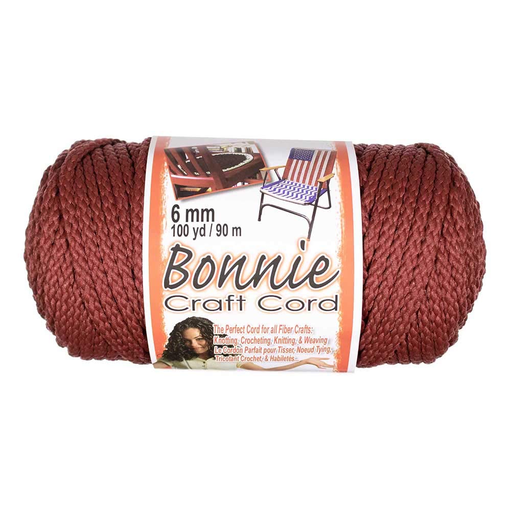 comté de Craft – Bonnie macramé Cordon – 4 mm et 6 mm – 91,4 m Longueur – Grande variété de couleurs 4 MM White Wine