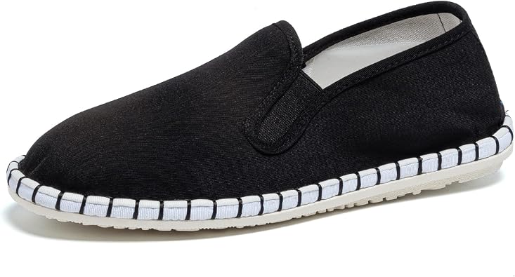 Mens Slip on Canvas Shoes Casual Minimalist Loafers Alpargatas para Hombre House Slippers Martial Arts Shoes Espadrilles for Men
