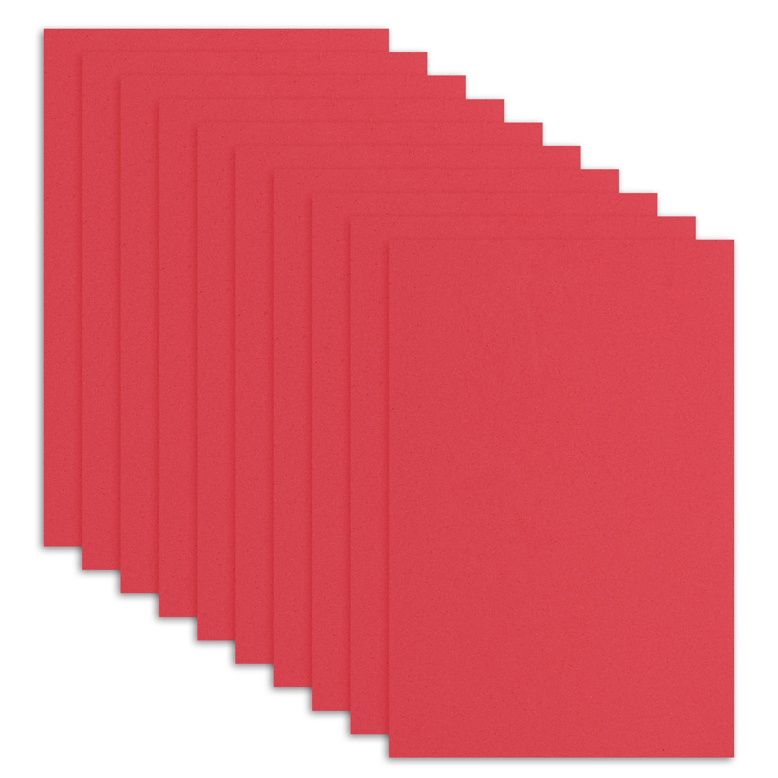 sourcing map 10 Pcs Red EVA A4 Foam Sheets Crafts, 12 x 8 Inch Foam Paper for DIY Crafts Project Classroom Scrapbook Art Cards Home Office Decoration (2mm Thick)