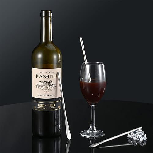 Miniatura 6 de Cuchara agitadora de café de 6.2 pulgadas6.2 in, acero inoxidable plateado 304#, palitos agitadores de café, mango sólido redondo para bebidas de