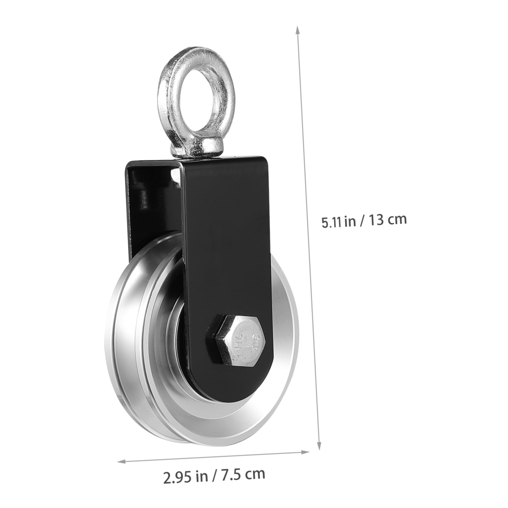 Alipis Puleggia Sollevamento in Alluminio Antiruggine per Accessori Allenamento Ruota Silenziosa per Attrezzatura Palestra Indoor e Outdoor Supporto per Cavo Fitness e Sollevamento