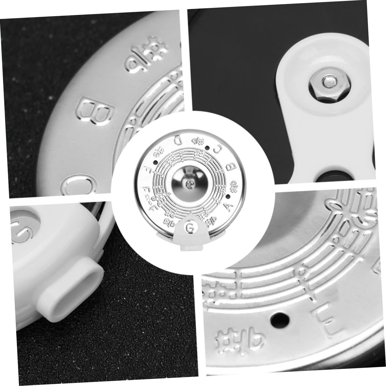 TOYANDONA 6stücke Chromatischer Tuner Für Gitarre Und Bass Präziser Pitch Pipe C-c Für Musikübungen Und Anfänger Kompakt Und Tragbar