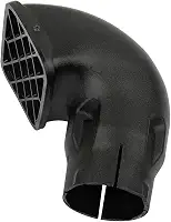 SCITOO Cabeça de snorkel automotivo de 8,9 cm para TOYOTA para Landcruiser VDJ76/78/79 peças de reposição preto Ram Air Kit de peças de admissão de ar conjunto de peças
