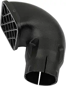 SCITOO Cabeça de snorkel automotivo de 8,9 cm para TOYOTA para Landcruiser VDJ76/78/79 peças de reposição preto Ram Air Kit de peças de admissão de ar conjunto de peças