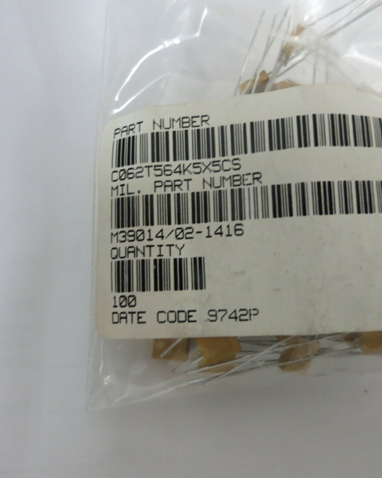 1 PC of C062T564K5X5CS KEMET