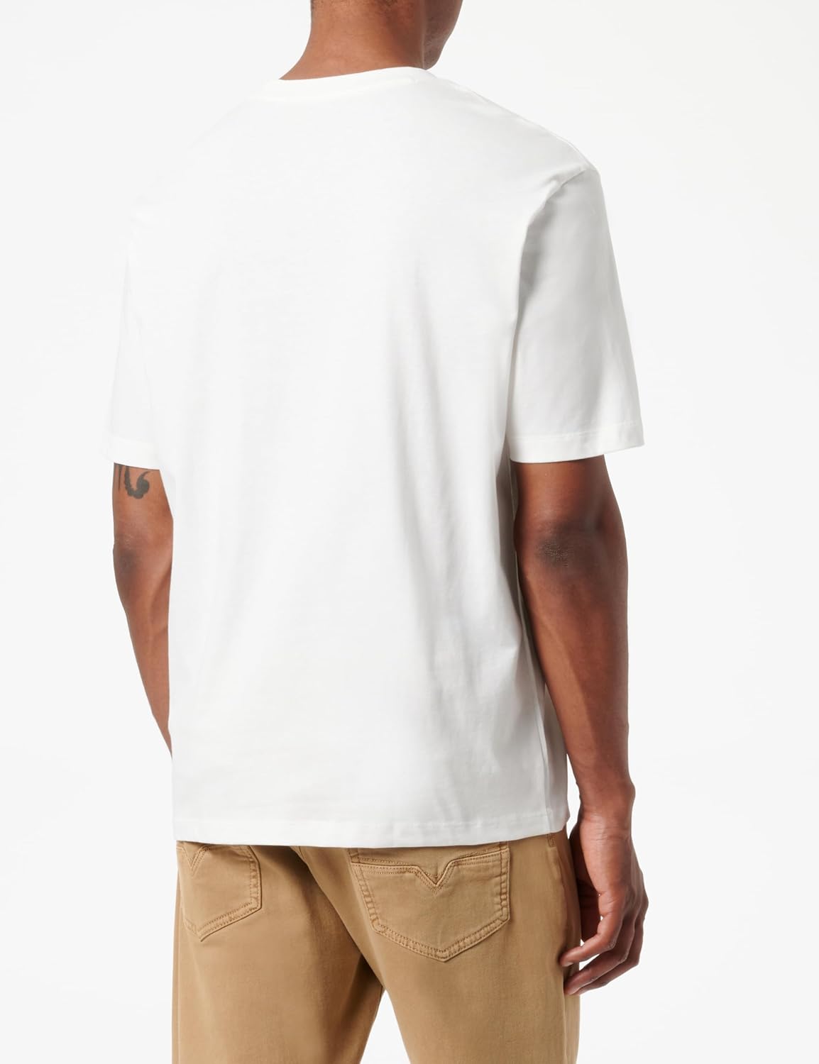 Armani Exchange Mens Ax Logo with Square Outline Regular Fit Tee - Image 3