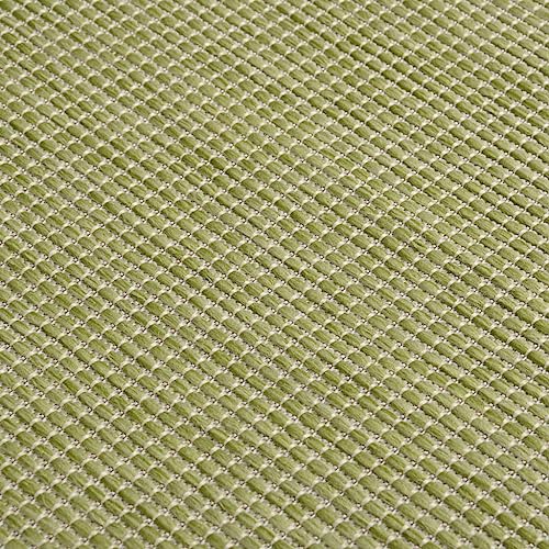 Tapis de terrasse tissé plat vert 100x200 de qualité supérieure