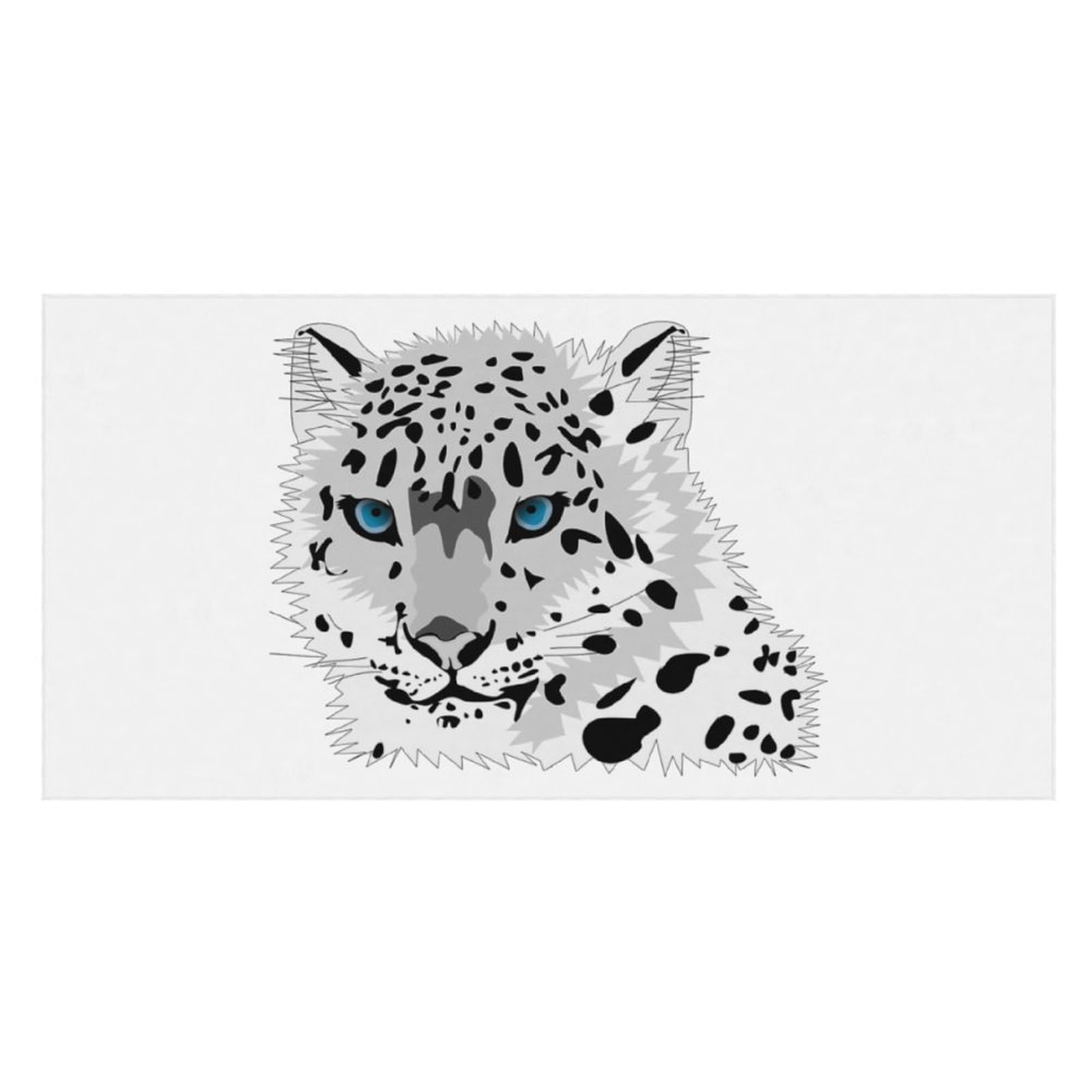LWORZIIB Beach Towel, Snow Leopard Bath Towel, Pool Towel Great for Gym Swimming 80 X 160cm