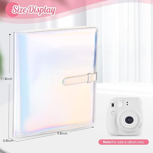Miniatura 3 de Ablus Álbum de fotos de 360 bolsillos para impresoras Polaroid Snap SnapTouch Zip Mint, Fujifilm Instax Mini 11 90 9 8+ 8 7S 70 50S 26 25 LiPlay