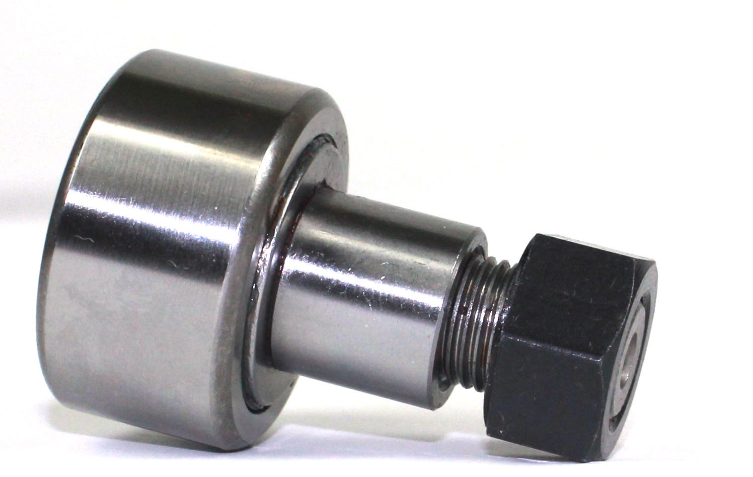 Osborn NCFE5/8SB Needle Bearing Load Runner, Plain, Eccentric Stud, 0.63" Roller Diameter, 0.46" Roller Width, 0.25" Stud Diameter, 0.75" Stud Length, Standard