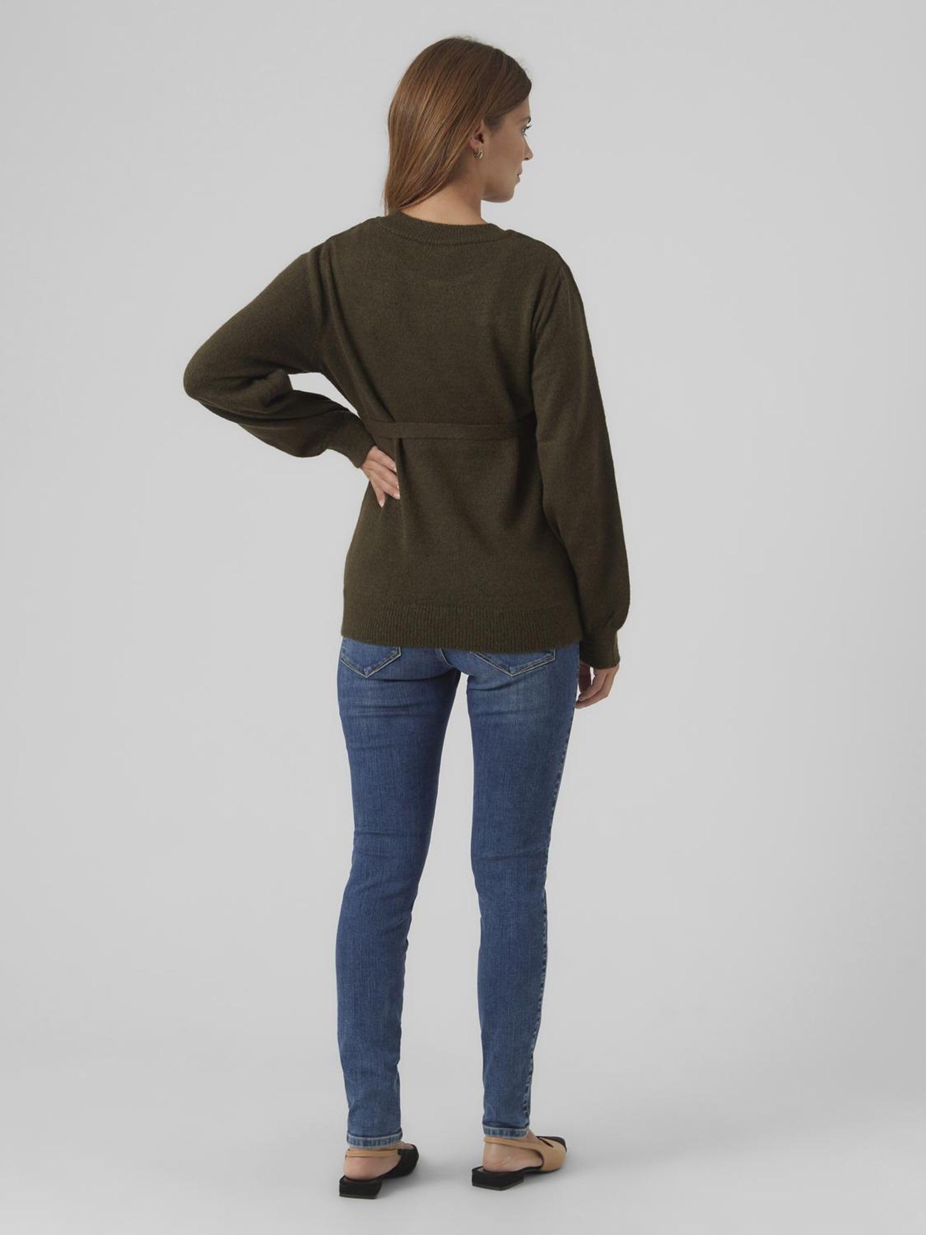 MAMALICIOUS Noos - Bañera de Melamina L/S Knit Top A Sudadera Mujer (Pack de 1)