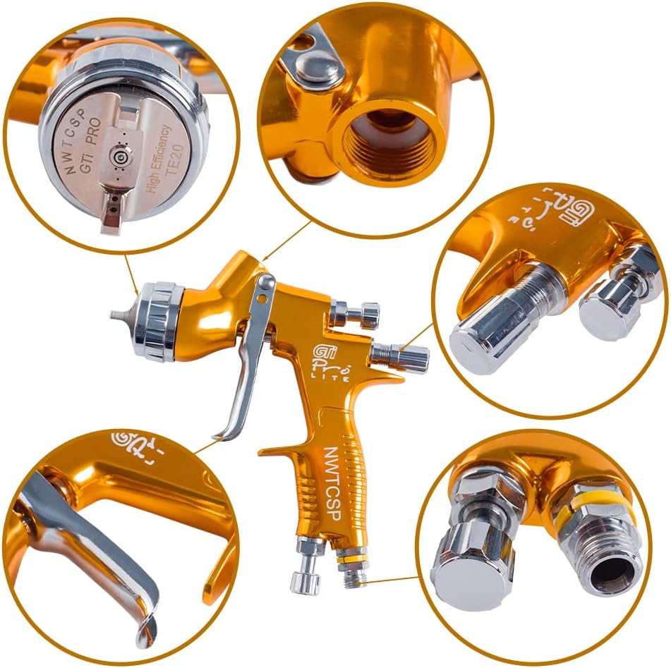 Blасk Frіdау - 70% оƒƒ Auto body professional paint spray guns kit automotive air hvlp spray gun car paint gun gravity kit GTI Pro TE20 Lite for All Auto Paint Topcoat and Touch-Up 1.3mm Tip 600CC Plastic Cup Bеѕt Prоmо Auto body professional paint spray guns kit automotive air hvlp spray gun car paint gun gravity kit GTI Pro TE20 Lite for All Auto Paint Topcoat and Touch-Up 1.3mm Tip 600CC Plastic Cup