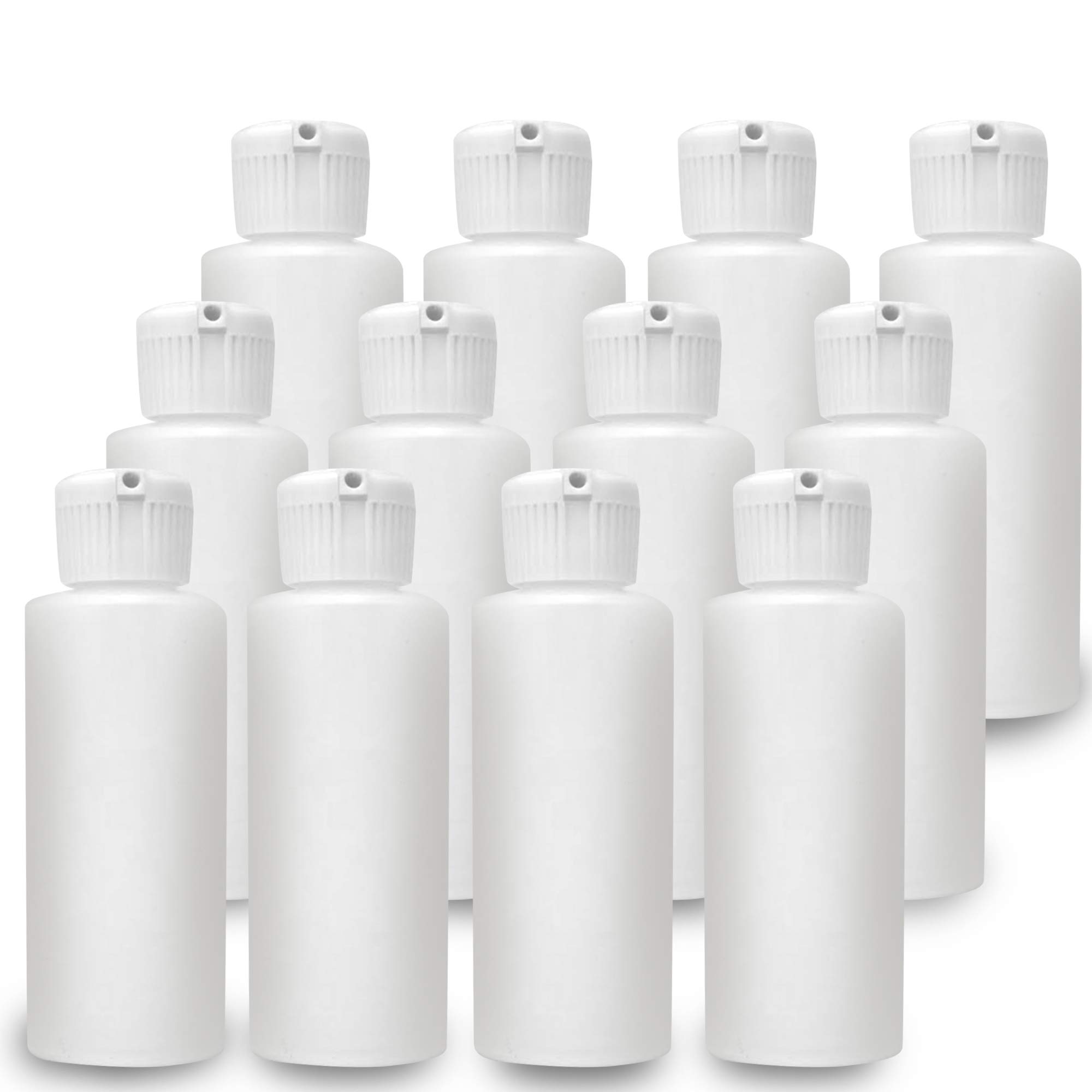 Buy Romeriza 12 Pack Refillable Empty Cylinder Plastic Bottles, With