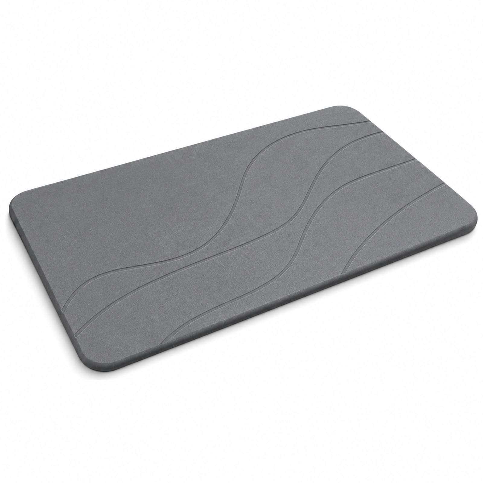 Tapis de bain effet pierre antidérapant pour douche et WC