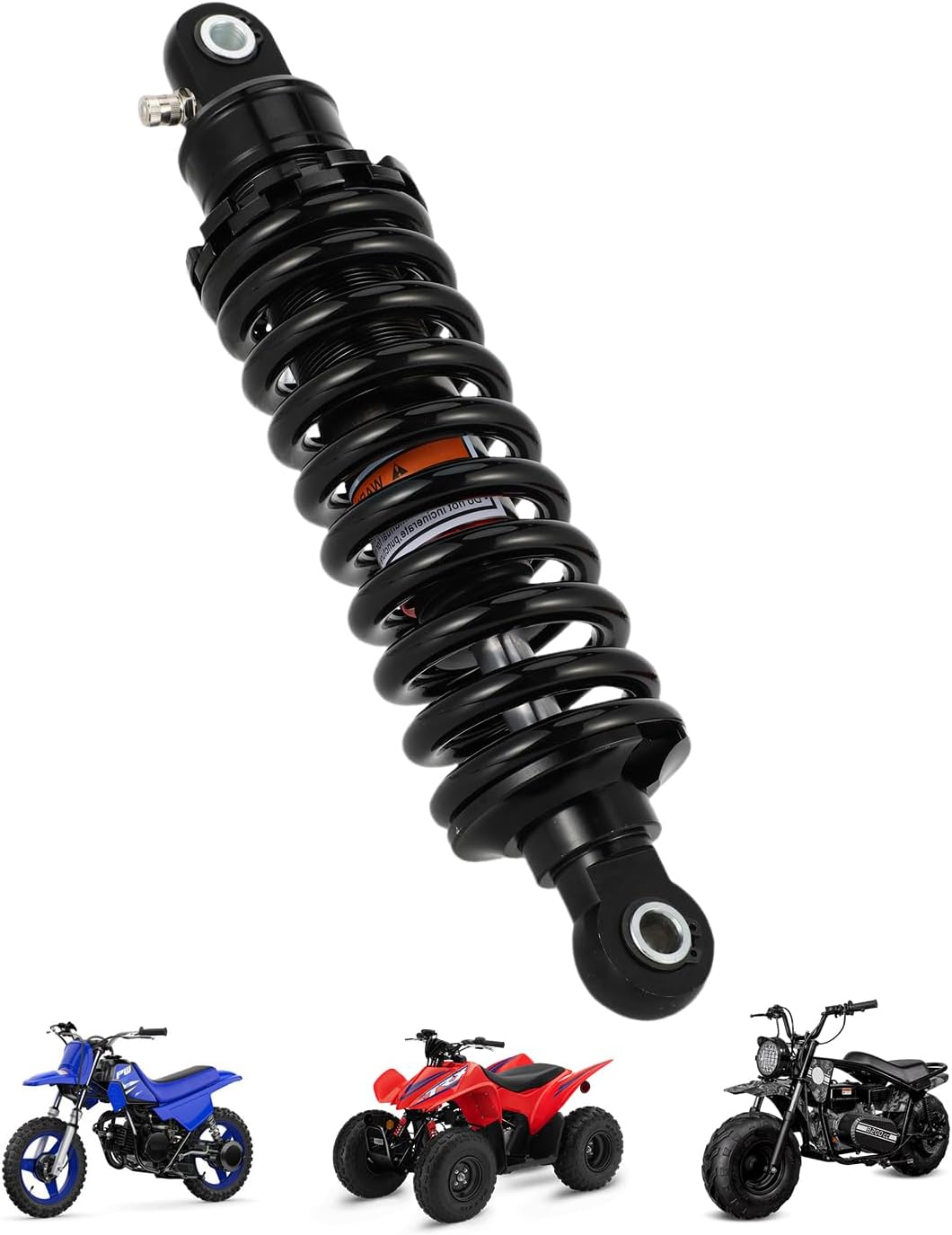 11.02'' 280mm Motorcycle Rear Shock Absorber Universal for Dirt Pit Bike Off Road Mini Bike Scooter, Knight Black