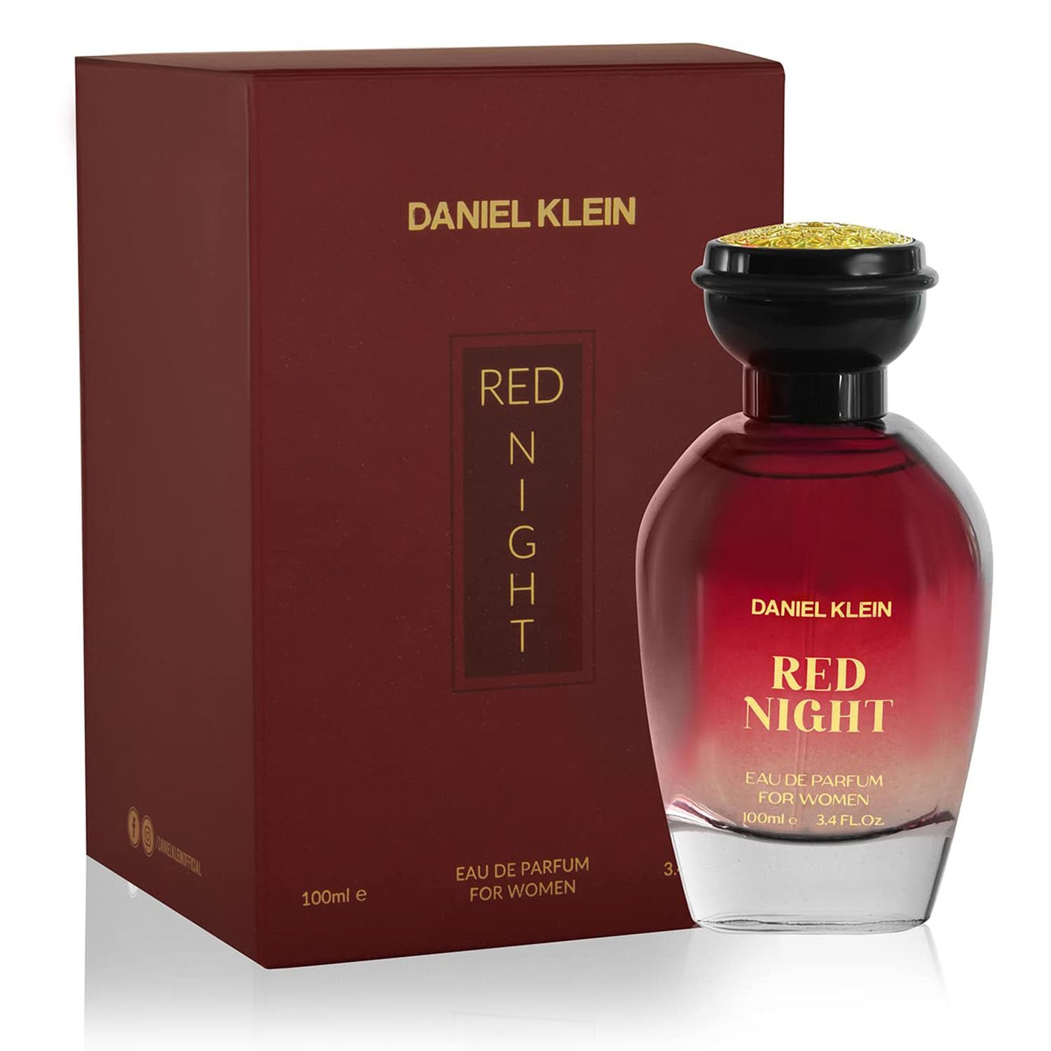 Daniel klein Red Night Parfum for Women -100ml Long Lasting Luxury Perfume | Premium Fragrance Scent EDP | Perfume for women Eau De Parfum Fragnance for Girls, Women - DKP003