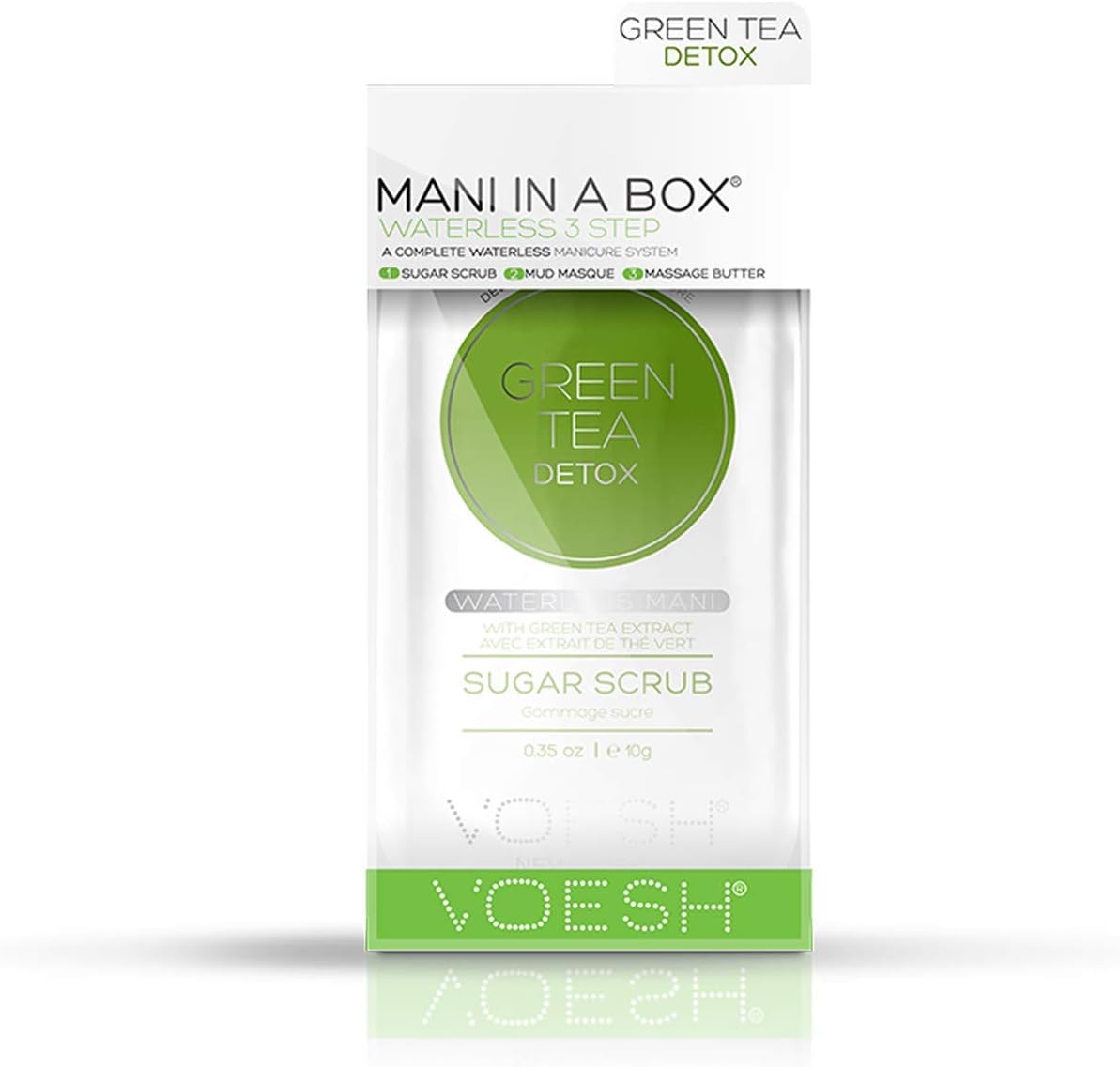 Voesh New York Mani In A Box Waterless 3 Step, Green Tea