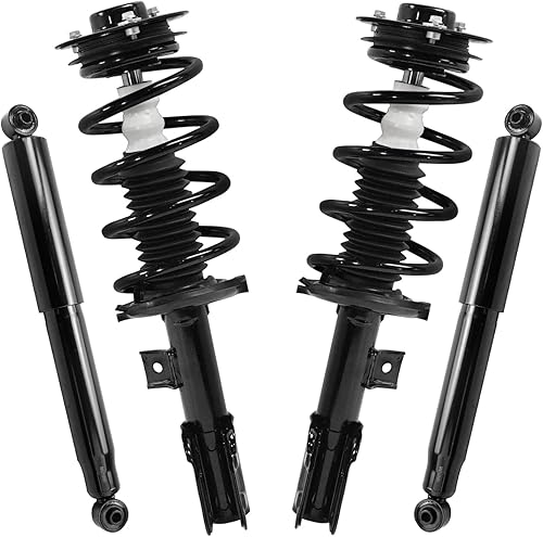 Miniatura 63 de Detroit Axle - Amortiguadores para BMW 328i 325i 128i 135i 335i 330i 335d 335is (sin Sport Susp.) 2 puntales delanteros completos con muelle