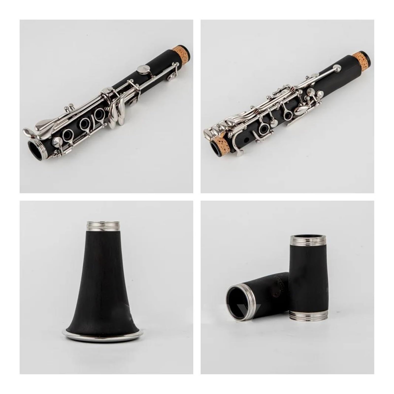 klarnet dla dorosłych Klarnet 17 klawiszy Bb B Flat Tone Profesjonalny instrument dęty drewniany Bakelit Kompletne akcesoria