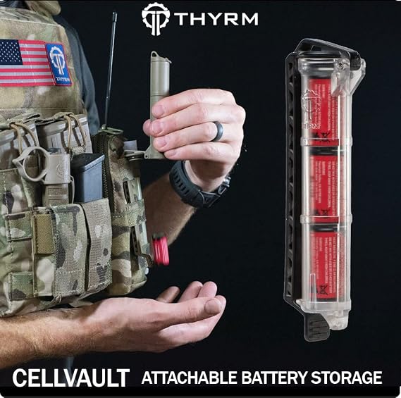 Thyrm CellVault Battery Storage Case: AA, AAA, CR123 batteries, original