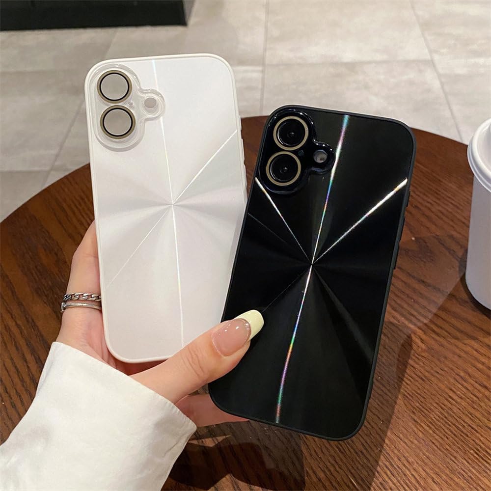 Custodia rigida di lusso con motivo colorato a forma di CD per iPhone 16, 15, 14, 13, 12, 11 Pro Max, antiurto, protezione per fotocamera, rosa, per iPhone 13Pro Max