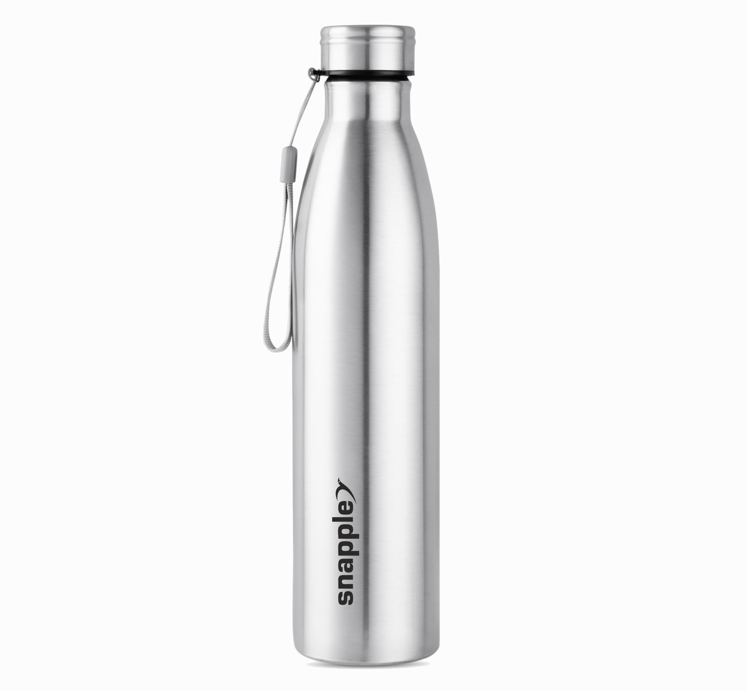 Snapple Stainless Steel Water Bottle, Silver | 100% Leak Proof | Office Bottle | Gym Bottle | Home | Kitchen | Hiking | Treking Bottle | Travel Bottle (Tag 1000 ML)