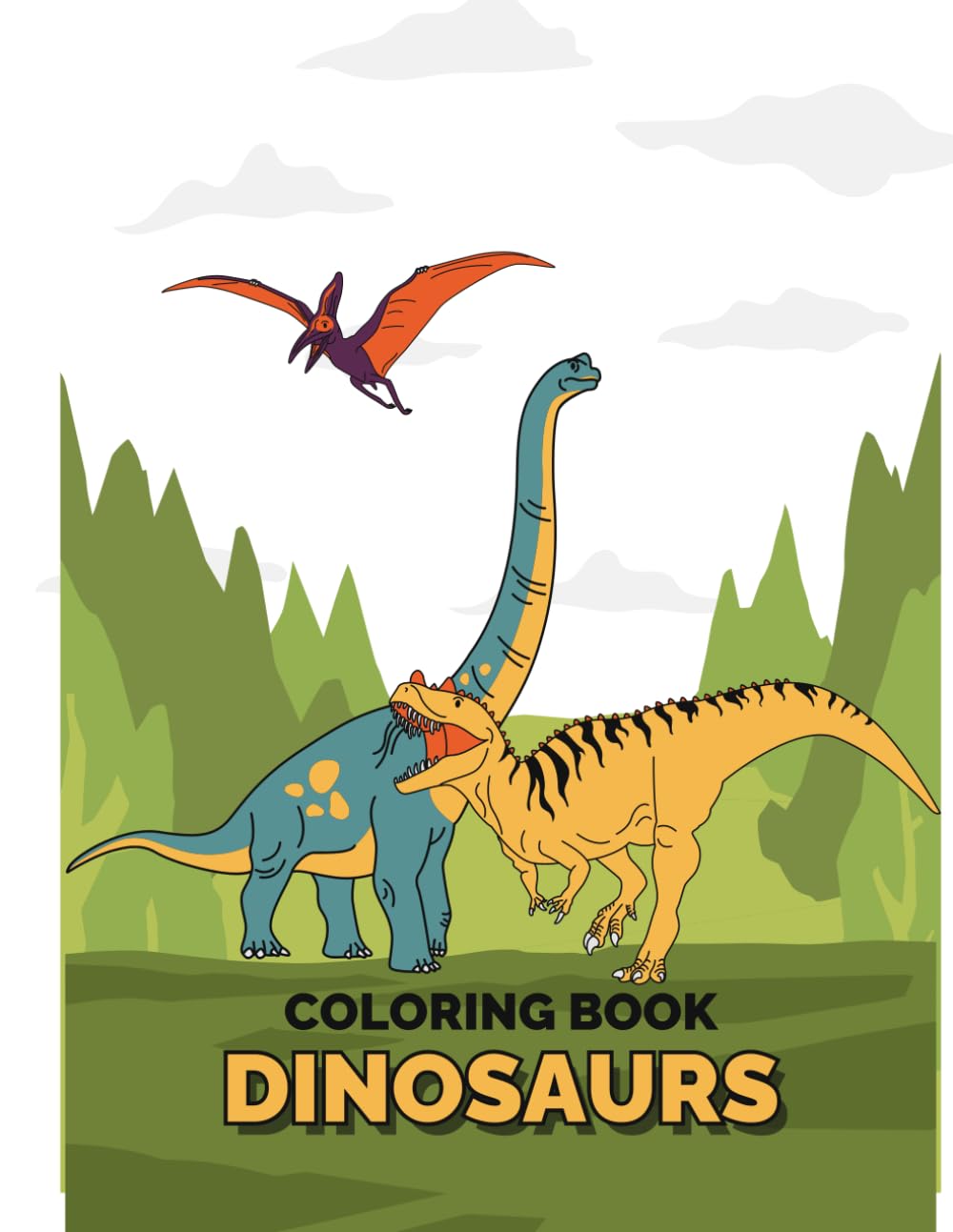 Dino Puns & Giggles: A Roarsome Dinosaur Coloring Book for Kids