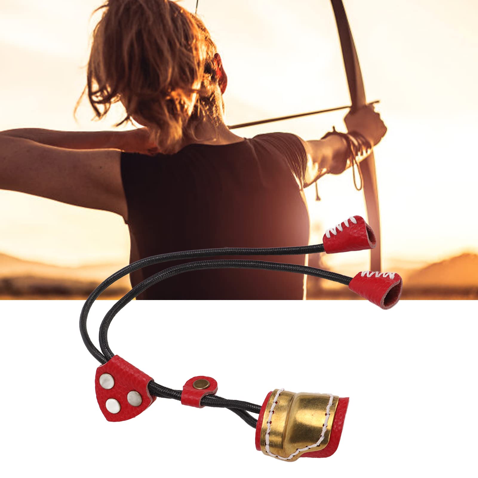 SHARROW Anello per Il Pollice di Tiro con L'Arco Argento Tradizionale Protezione per Le Dita Archery Pollice Anello (#19