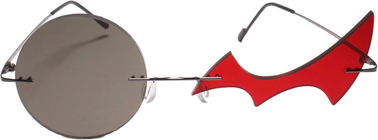 Inspired by Monokuma Cosplay Costume Black & Red Sun Glasses