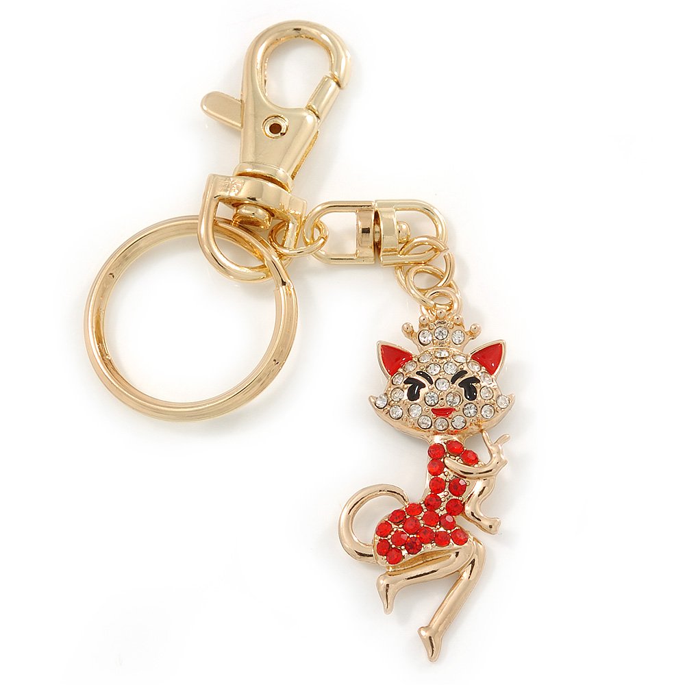 Llavero de cristal de gata para regalar en ocasiones especiales 7