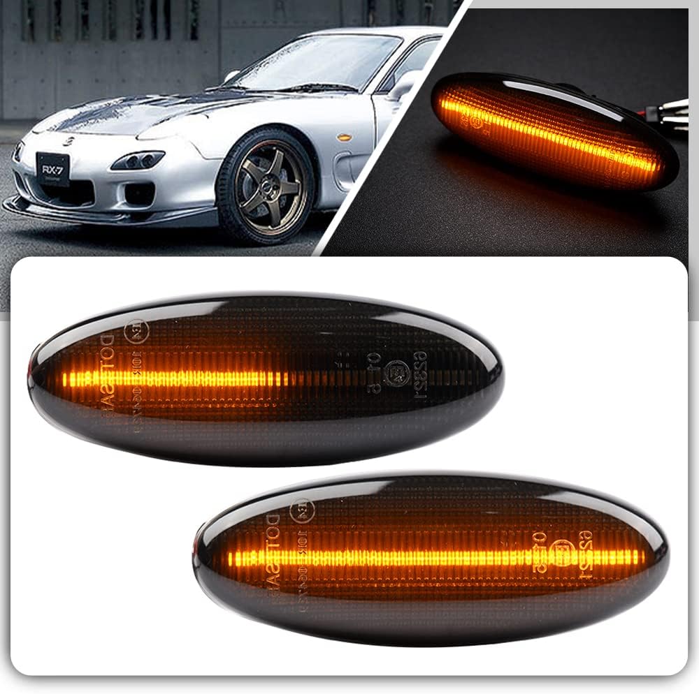 LED Sequential Side Marker Lights Turn Signal Lamps For