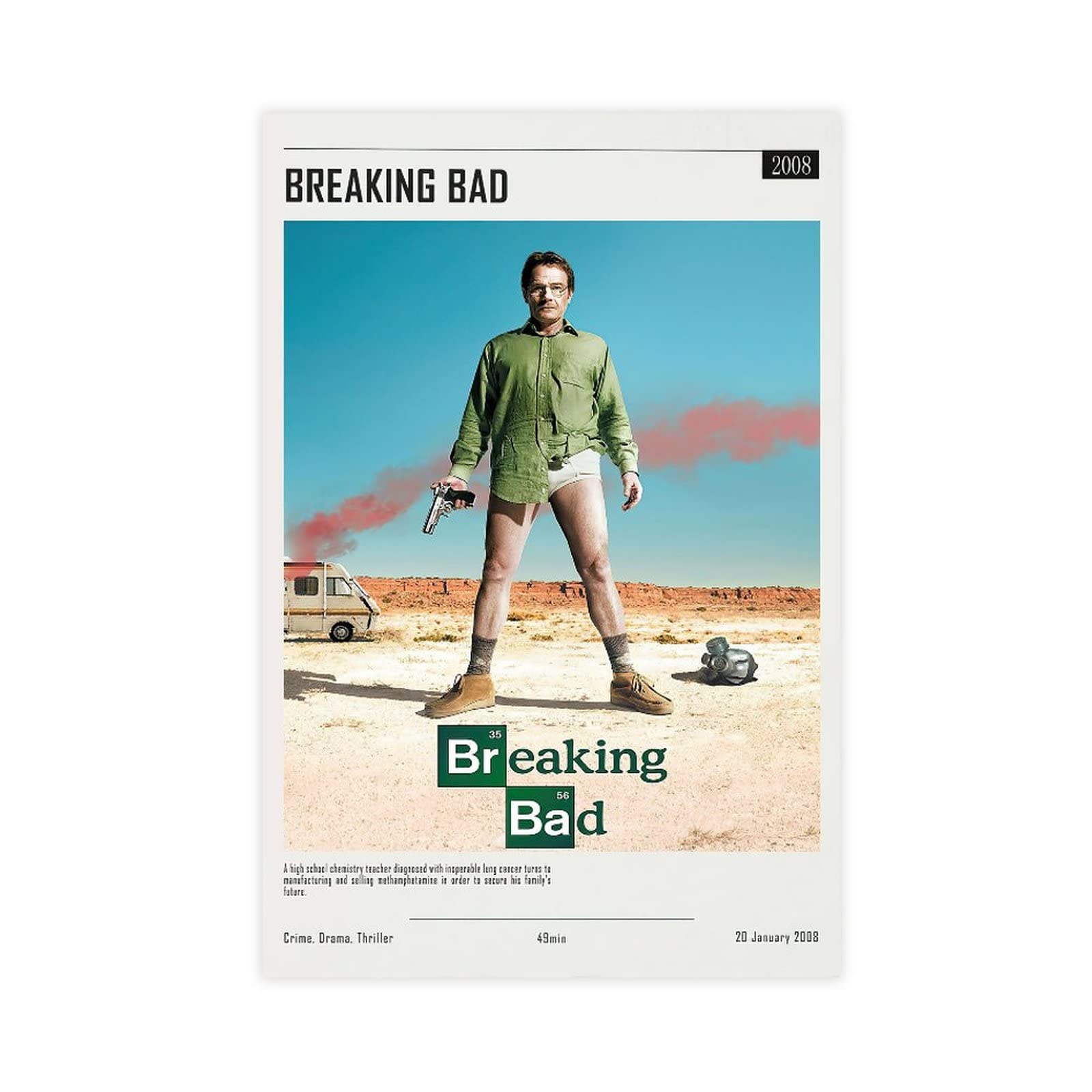 DIANSHANG Breaking Posters TV Serie Show 1 Cool Wall Decor Art Print Canvas Posters for Room Aesthetic Decor Gifts Unframe:12x18inch(30x45cm)