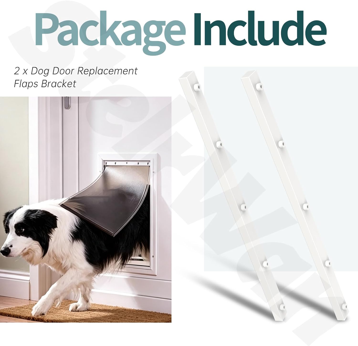 2 Pack Replacement Bracket for PetSafe Dog Door Replacement Flaps