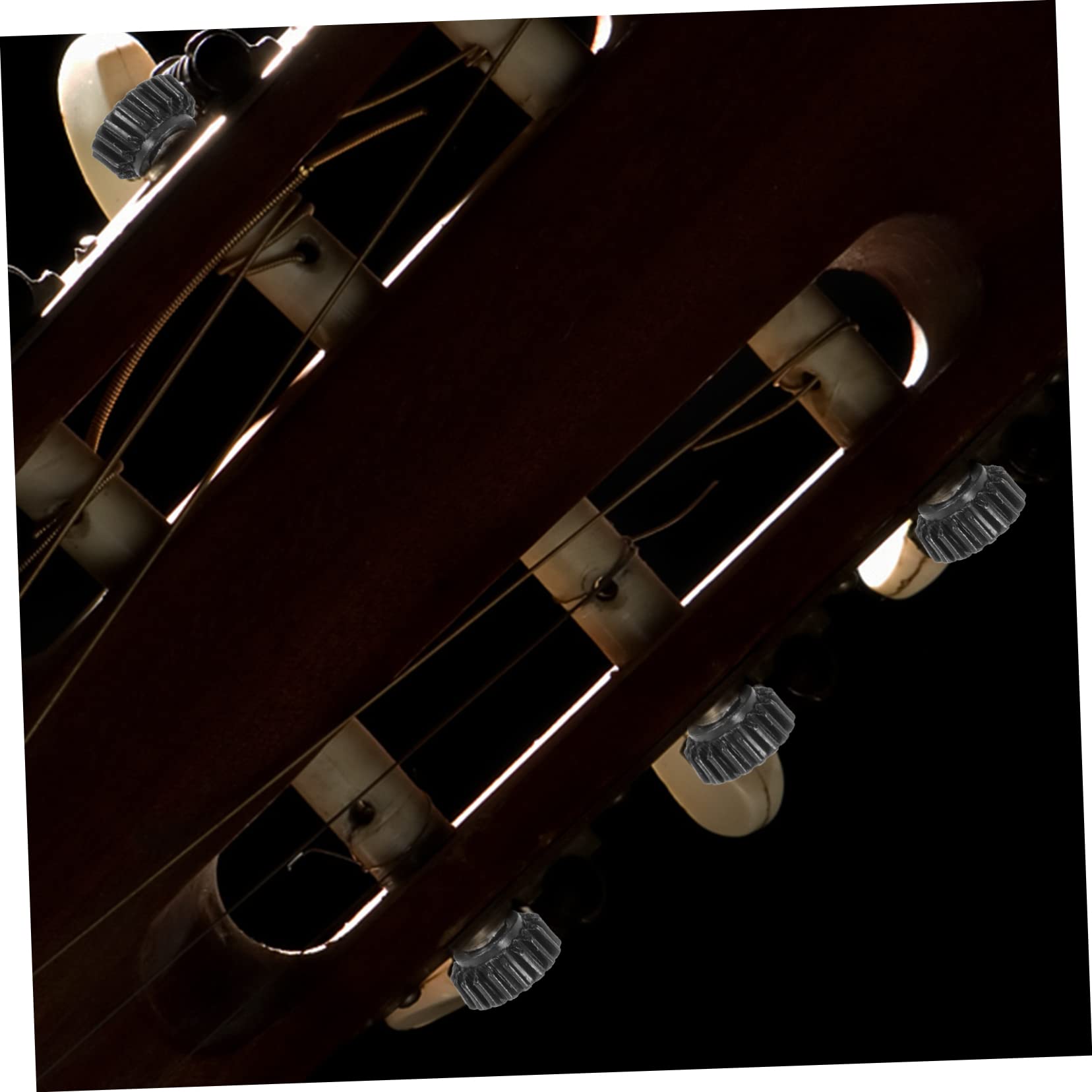 Lot 6 Chevilles D'Accordage Guitare à Engrenages 1:18 - Tiges De Cordes Incluses, Fer Robuste, Accord Rapide Et Précis Pour Guitare Acoustique Et Électrique