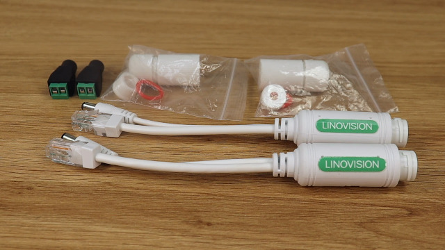 LINOVISION Mini Rallonge PoE 2 Ports - Extension Ethernet Jusqu'à 300m Avec Répartiteur PoE