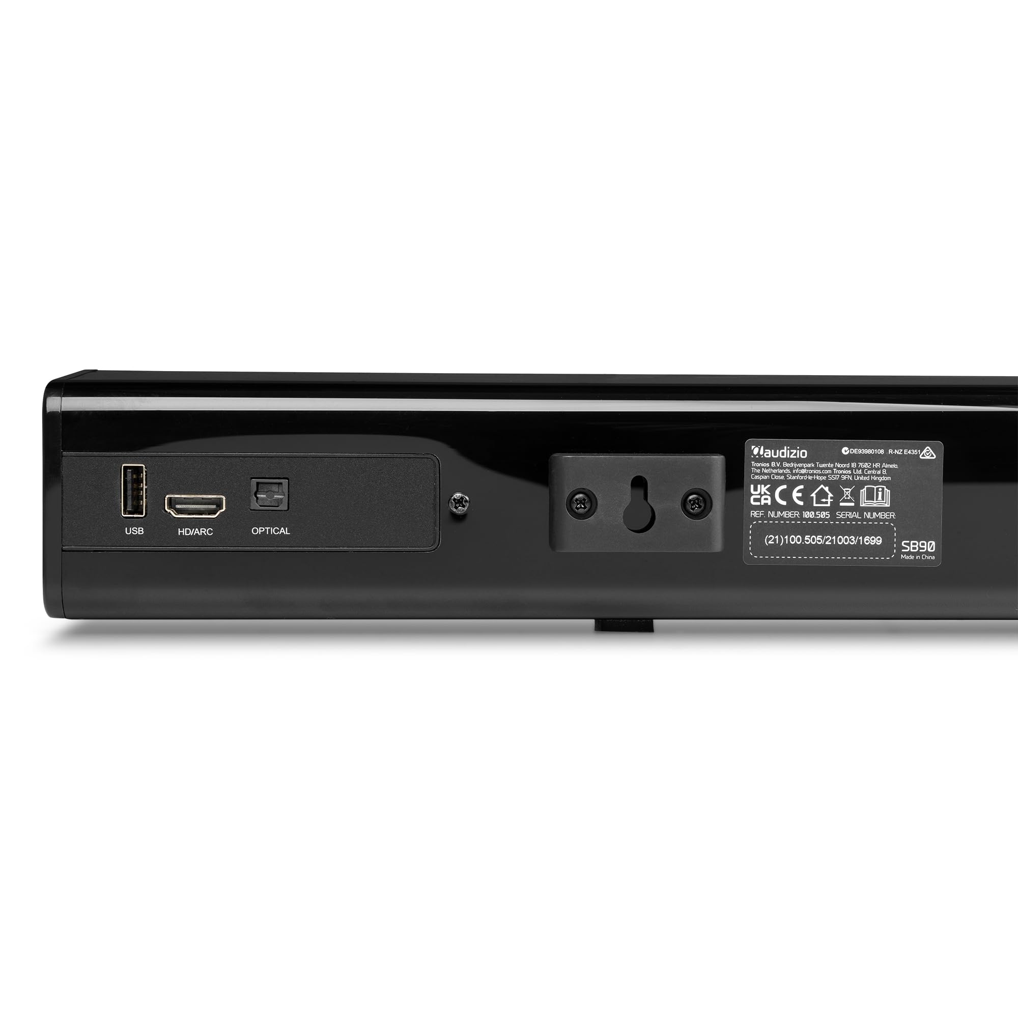 Audizio SB90 TV Soundbar Bluetooth - Heimkino Soundsystem 90W | Bluetooth 5.3 | HDMI ARC | Optisch | 90 cm Soundbar TV Lautsprecher für Fernseher, Fernbedienung, Schwarz
