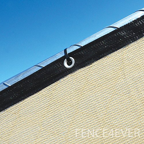 image for Fence4ever 5'x50' 5ft Tall 3rd Gen Tan Fence Privacy Screen Windscreen