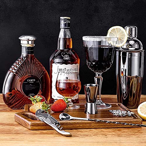 Kit de bartender con coctelera de acero inoxidable miniatura 4