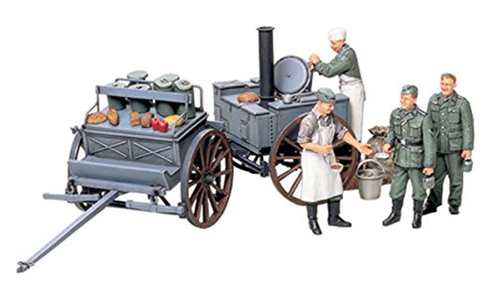 Tamiya 35247 1/35 Military Miniature Series No. 247 German Army Field Cooking Set, Plastic Model : Hobbies