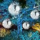 Rismise Disco Spiegel Ball 20cm Spiegelkugel Discokugel Mirrorball Glänzende Disco Ball für Weihnachtsbaum Hochzeit Karneval Geburtstagsfeier Silberne Dekoration Bühnenverein DJ Lichteffekt