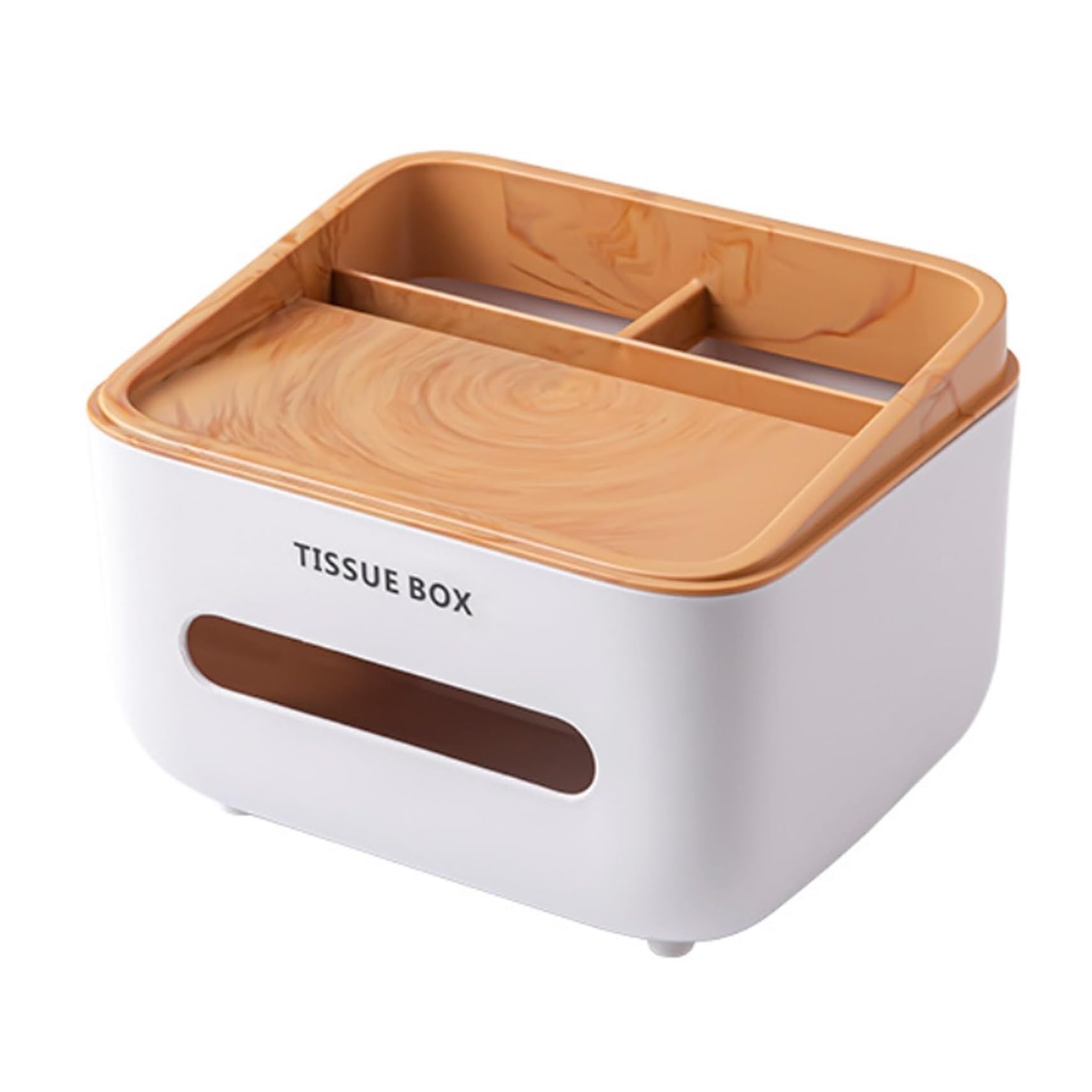 Organisateur de boîte à mouchoirs pour salle de bain avec couvercle et support