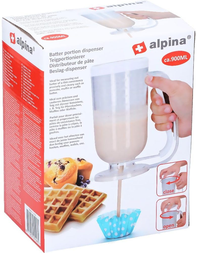 alpina Cuchara para masa, dosificación precisa del caramelo, 900 ml, 10 x 20 cm