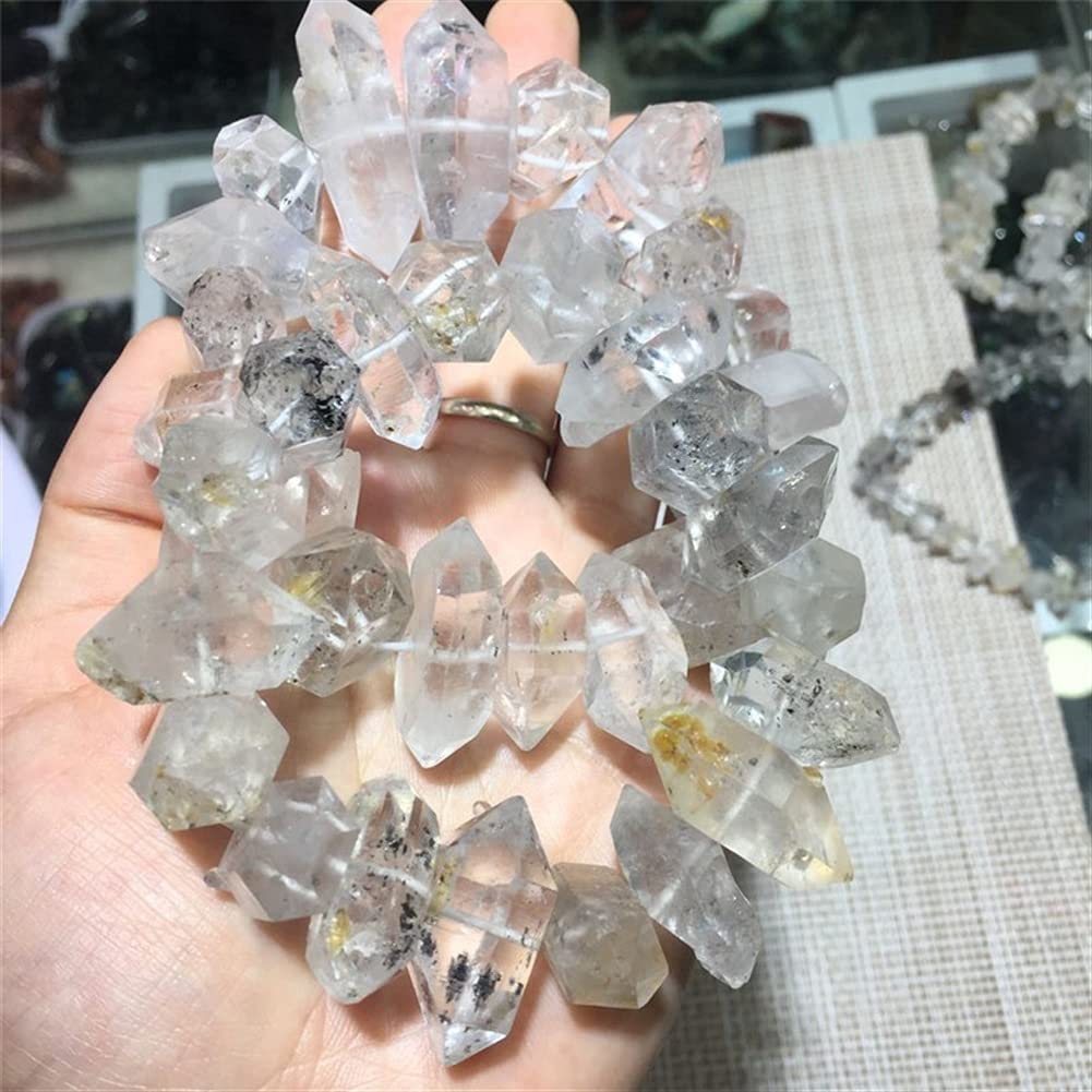 Regalo for la Familia Piedras Naturales y Herkimer Diamante Piedra en Bruto Cristales Cristal de Cuarzo Transparente Piedra de la Suerte Inicio Colecciones