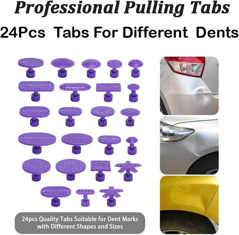 Exclusive Discount 60% Price Tangtanggo 89pcs Car Dent Repair Tools, Auto Body Dent Puller Paintless Repair Kit, Paintless Auto Dent Removal Tools, Paintless Car Dent Removal Kit, Tape Down Tools for Car Dent Fix Dent Puller