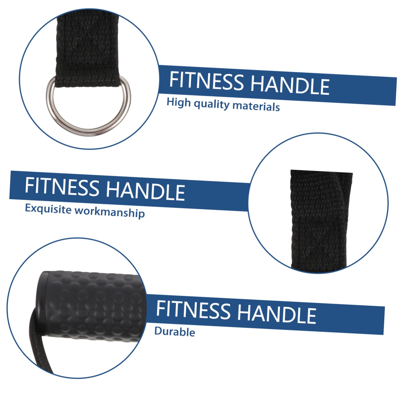VICASKY 6 Maniglie Fitness in Gomma Antiscivolo Impugnature Ergonomiche Resistenti per Bande Elastici e Corde Palestra Maniglia Resistenza e Durevole per Esercizi Lat Pulldown e