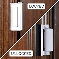 Vista 7 de Home Security Door Reinforcement Lock - Child Proof High Security Door Lock Front Door Locks for Kids Safety Withstand 800 lbs Top Door Latch Lock